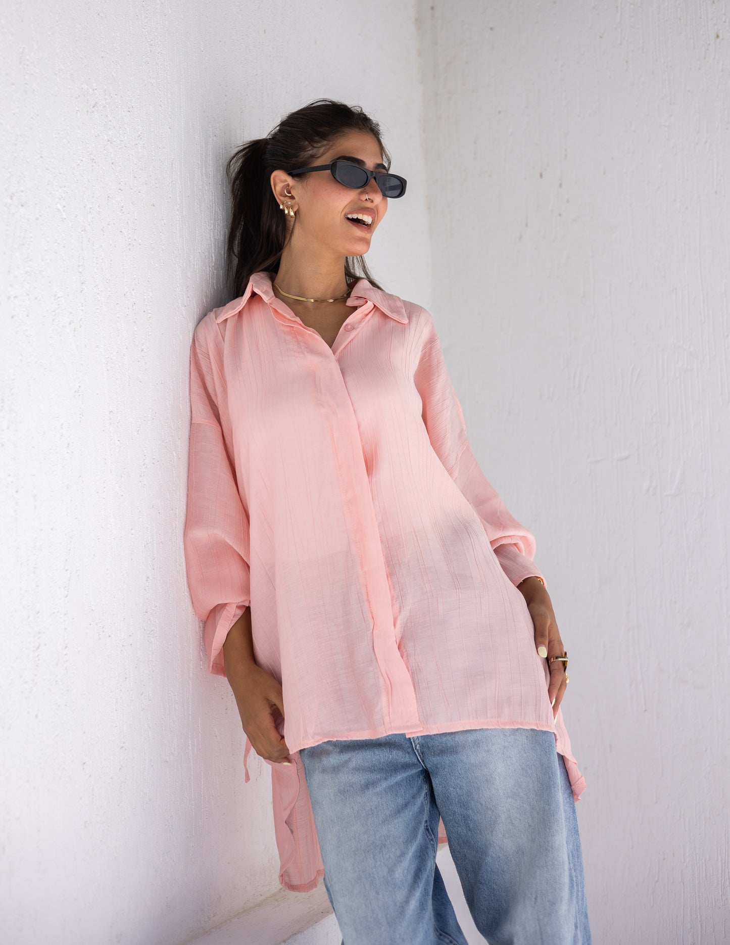 Crystal cuffs shirt