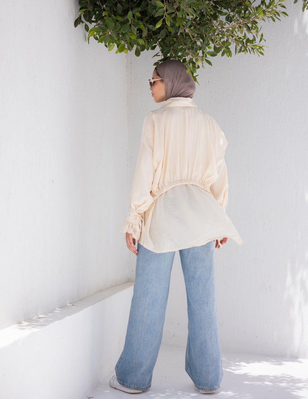 Crystal cuffs shirt
