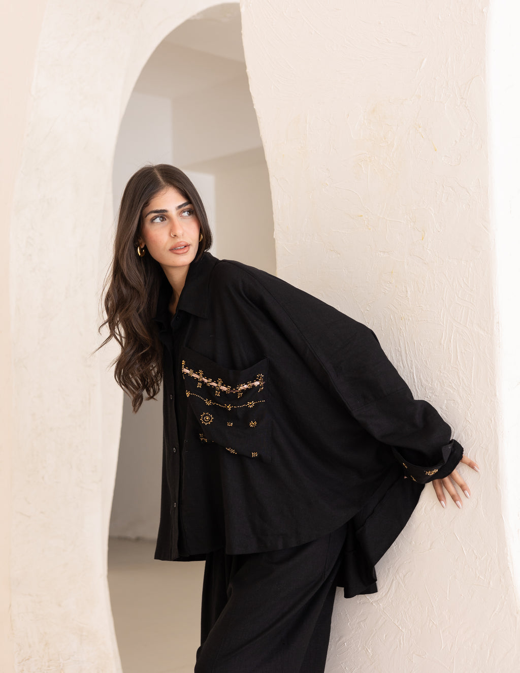 Black indian top