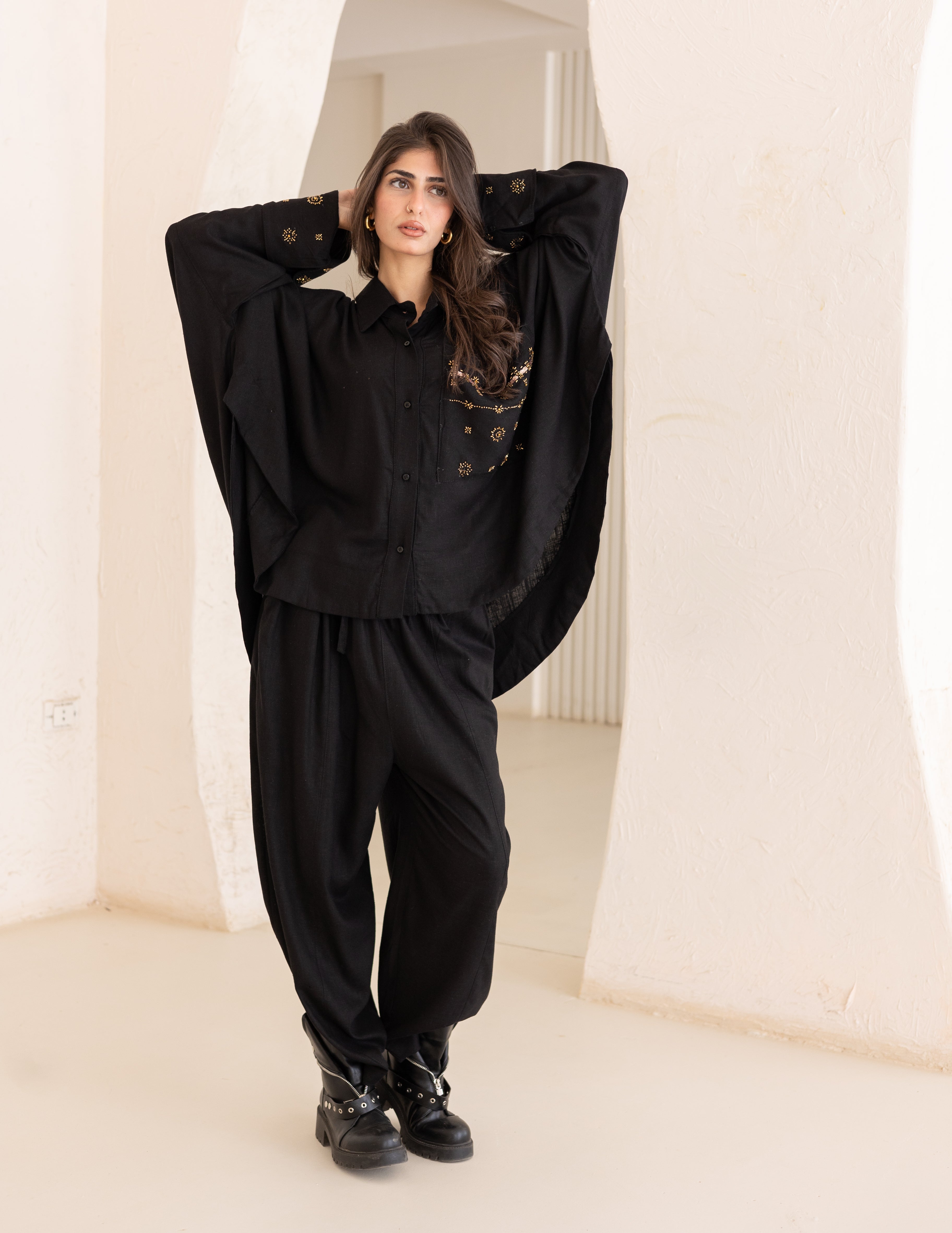 Black indian top