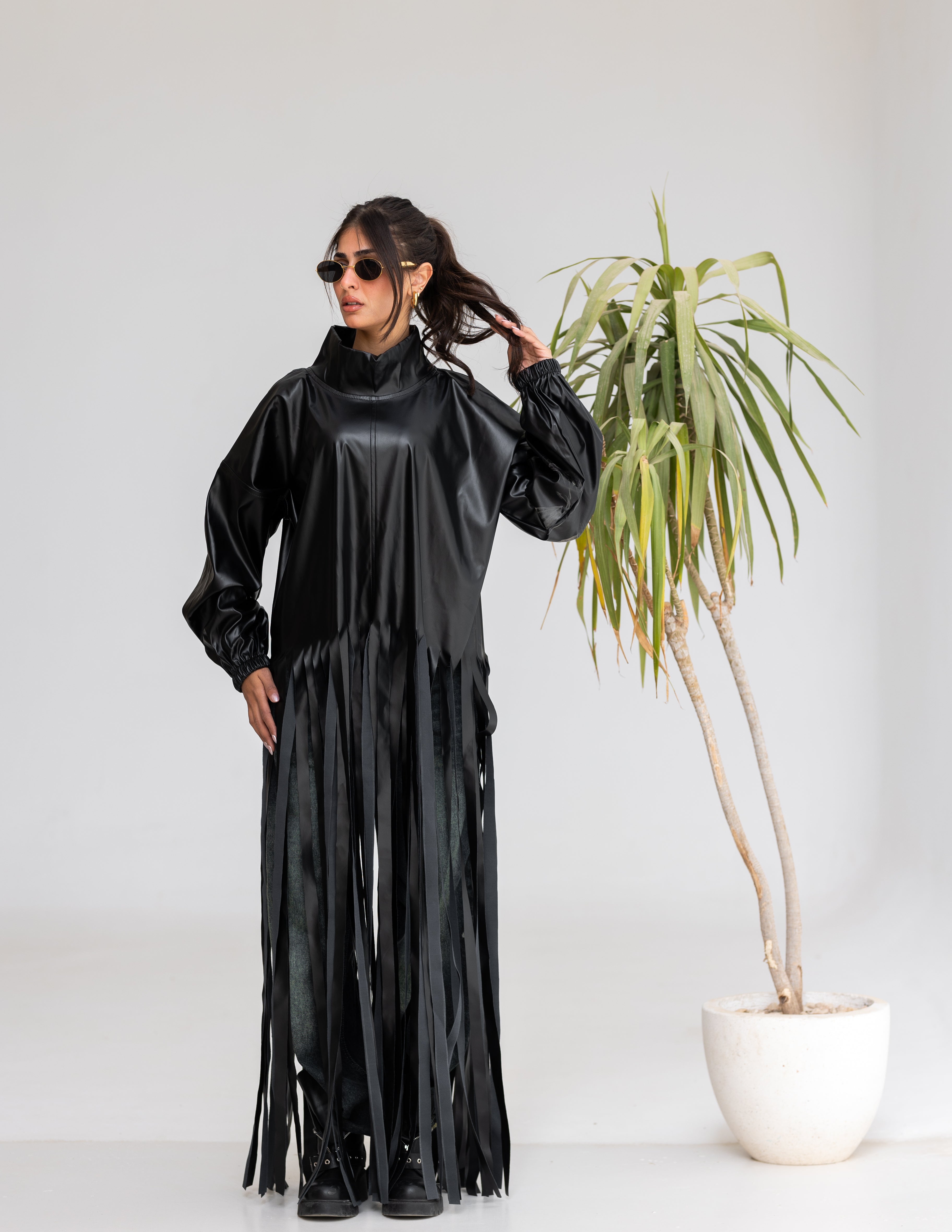 Leather fringes