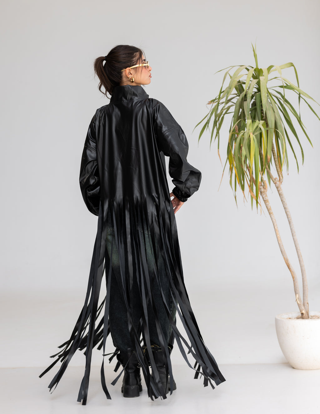 Leather fringes