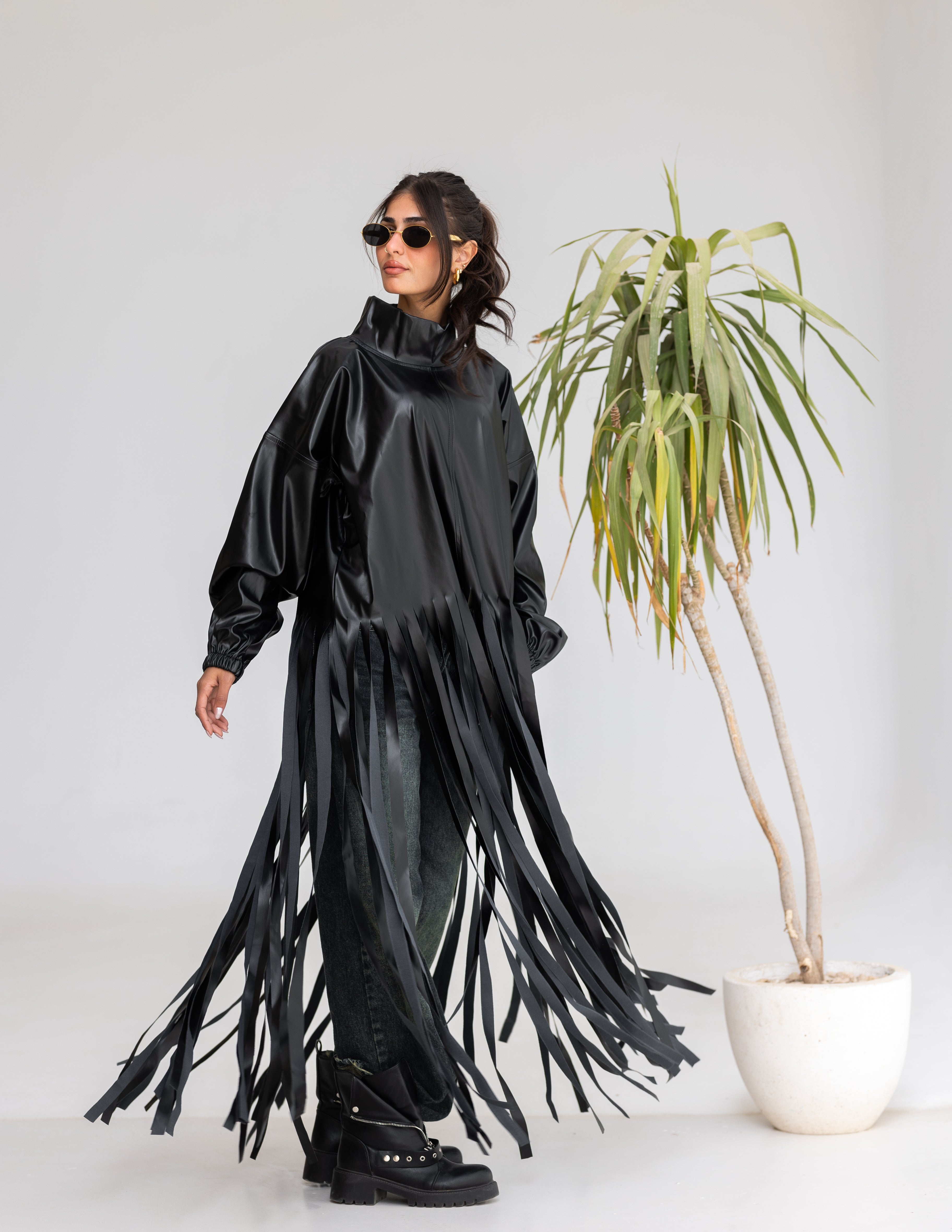Leather fringes