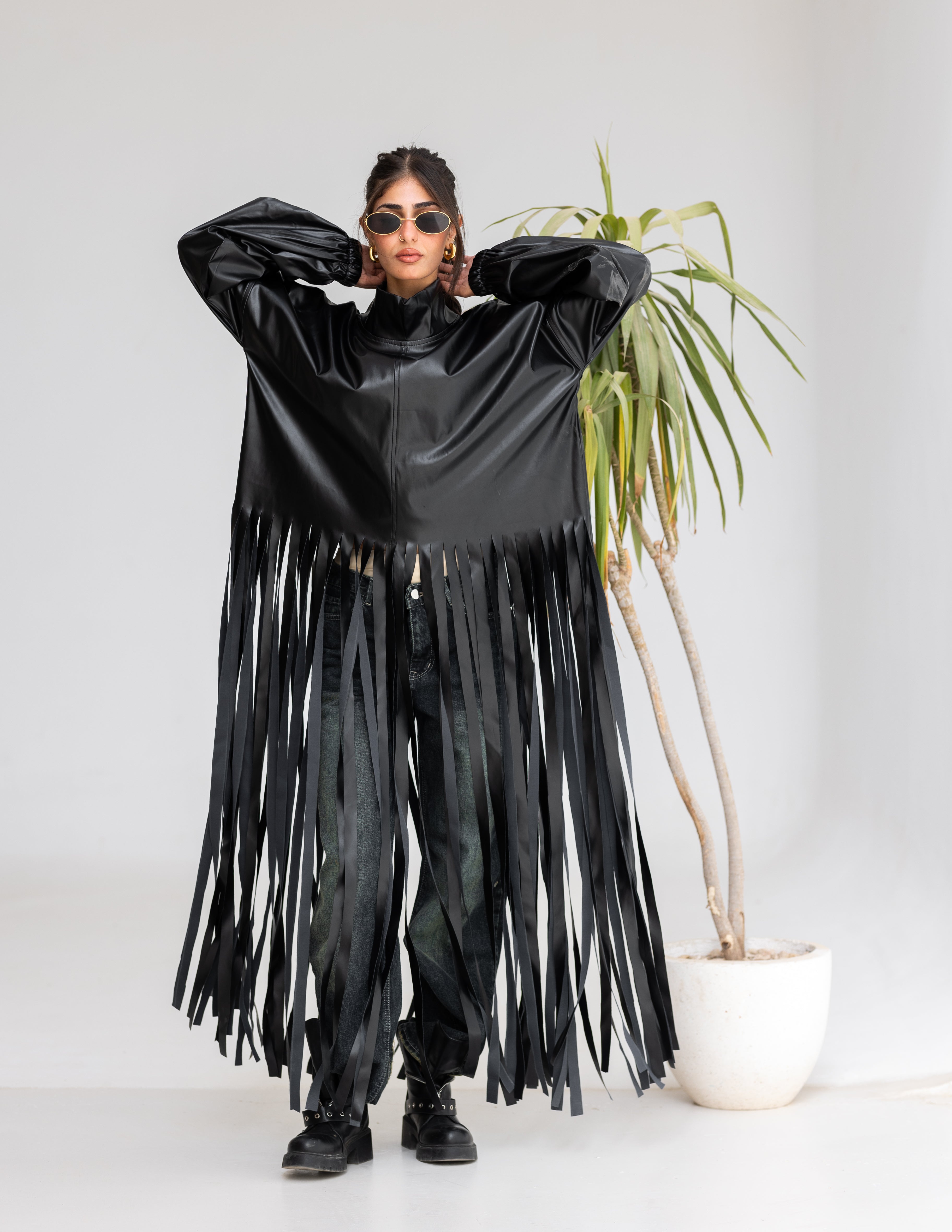 Leather fringes