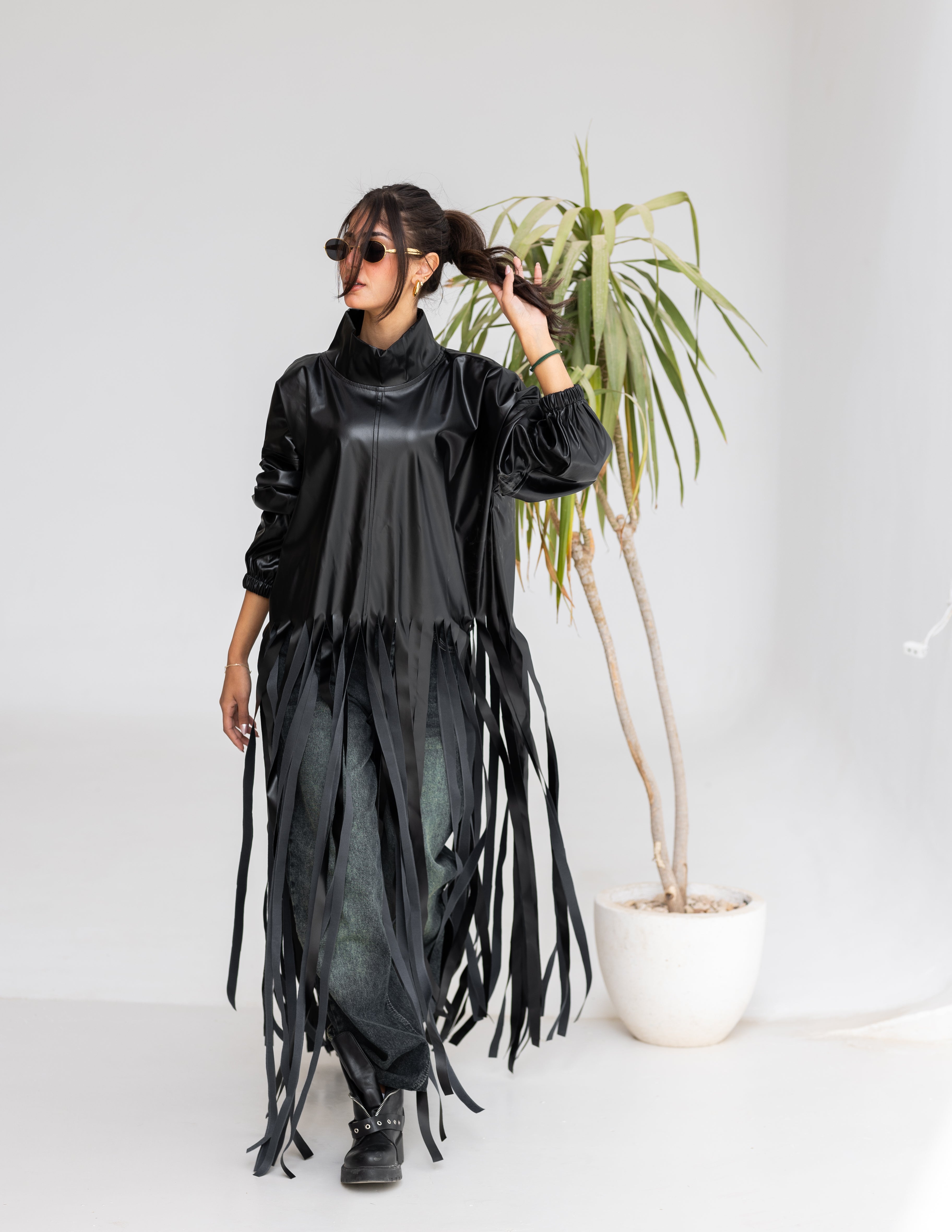 Leather fringes