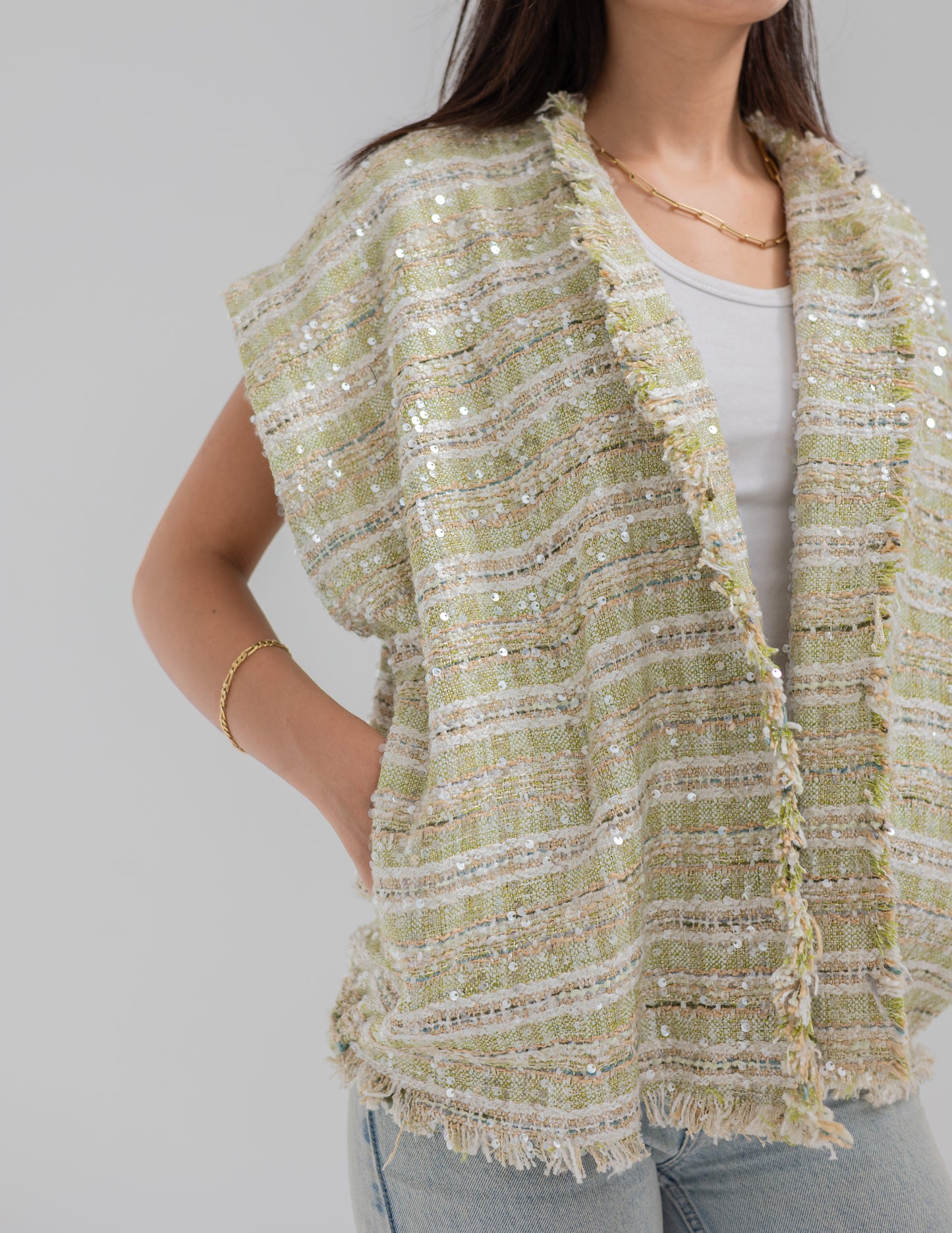 tweed vest