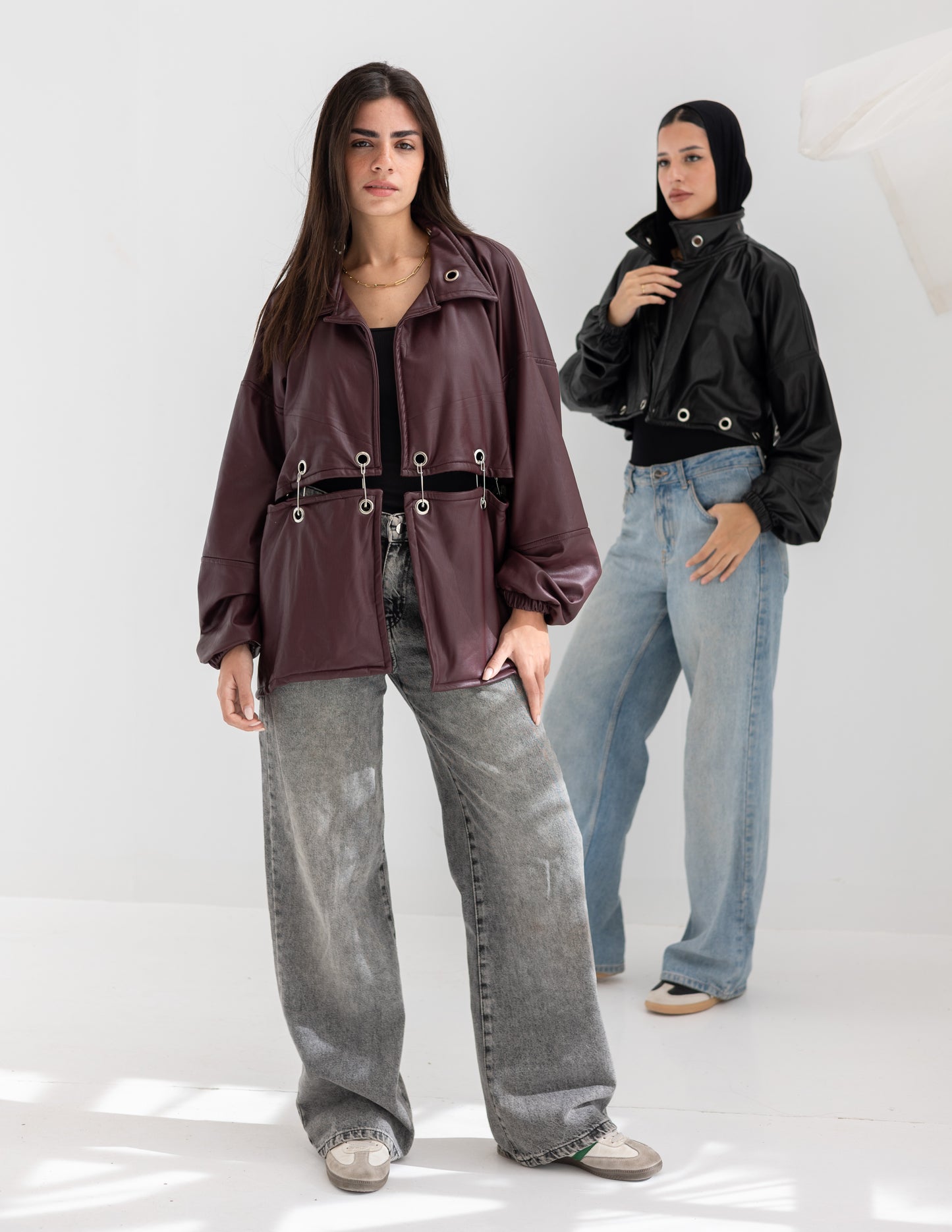 eyelits leather