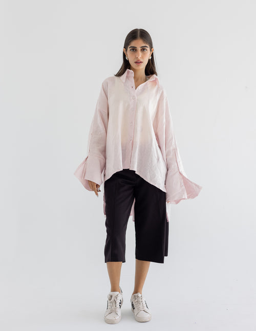 Big cuff linen shirt