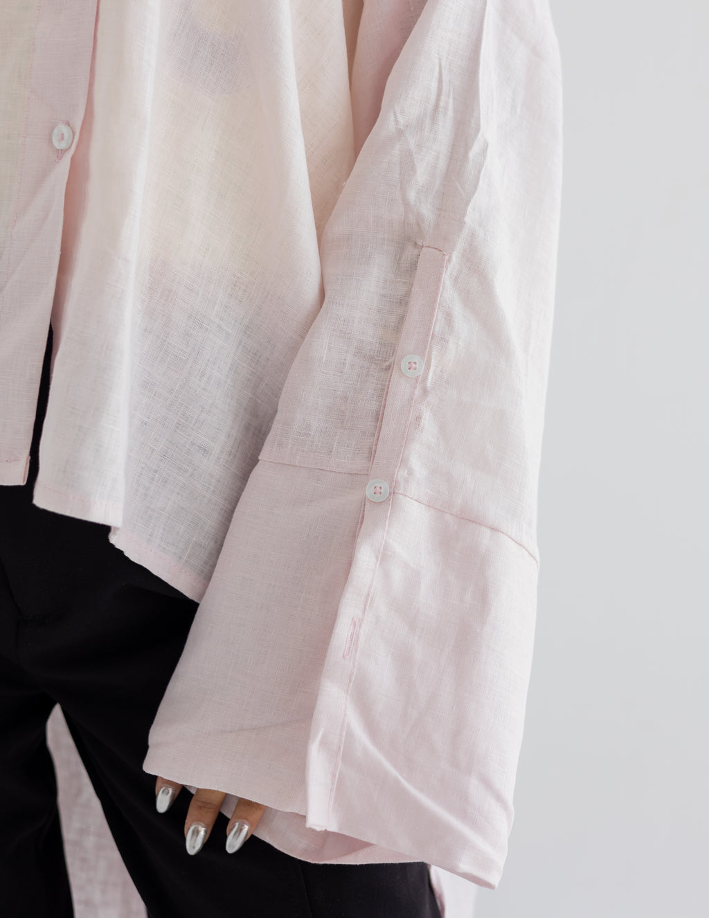 Big cuff linen shirt