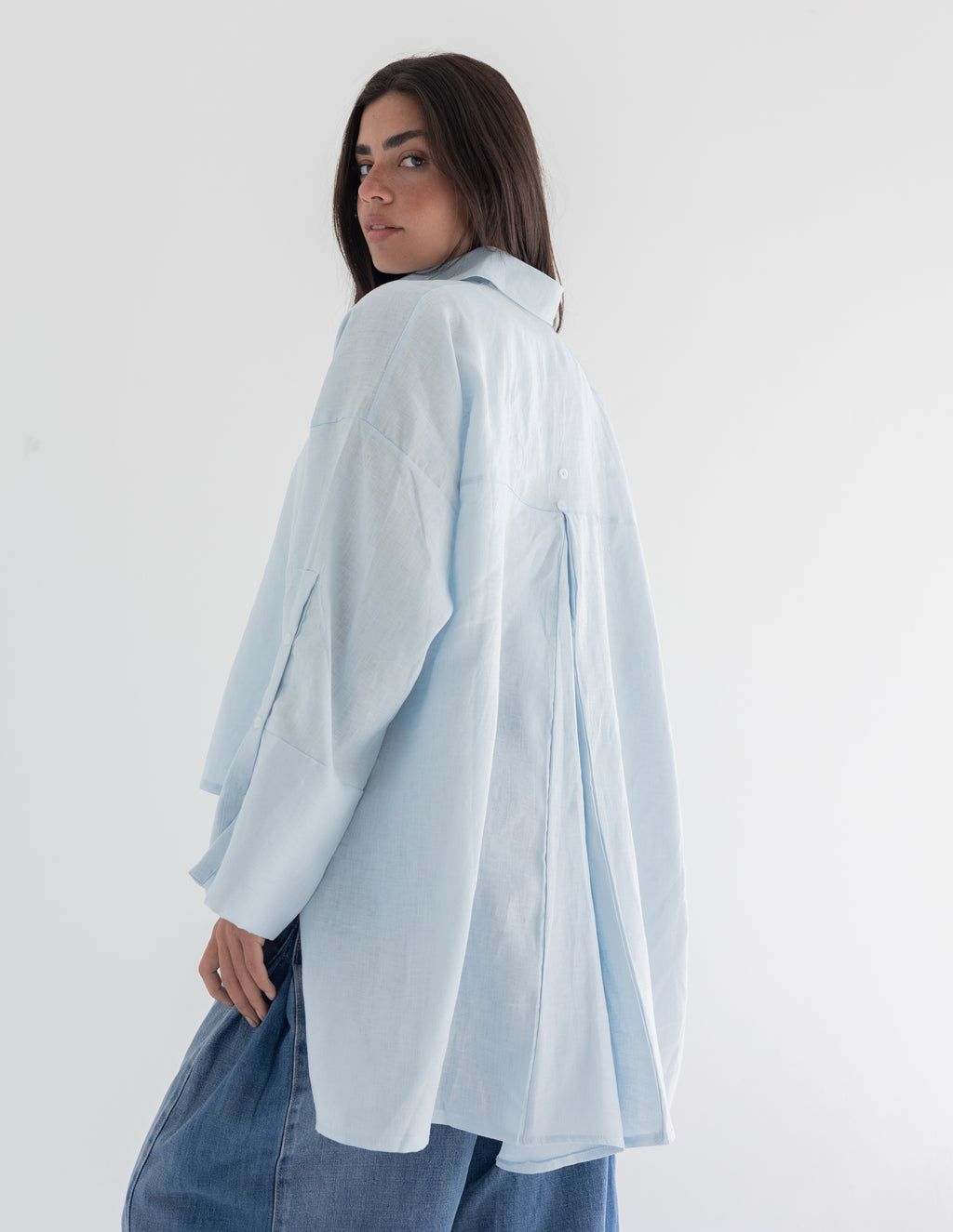 Big cuff linen shirt