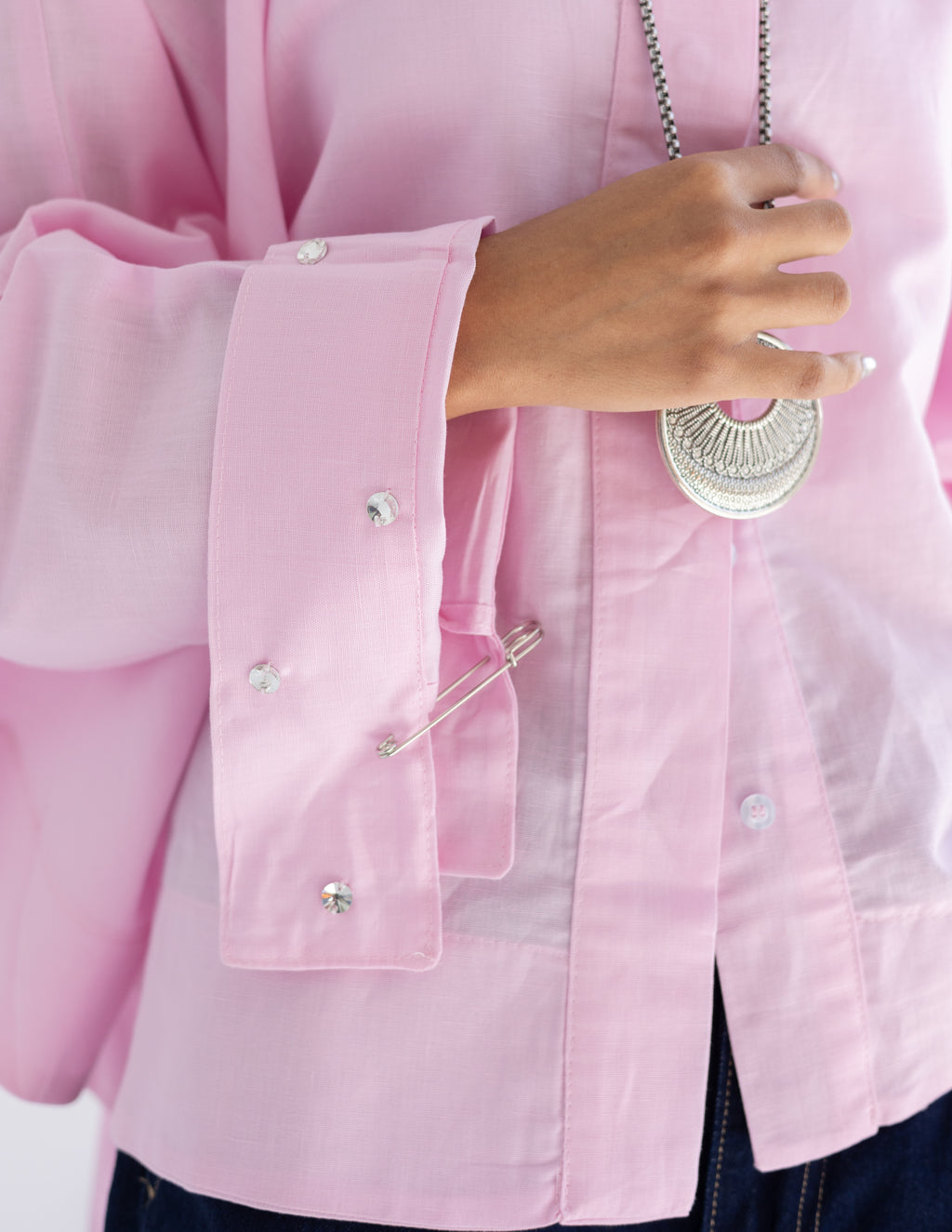 Crystal pins shirt