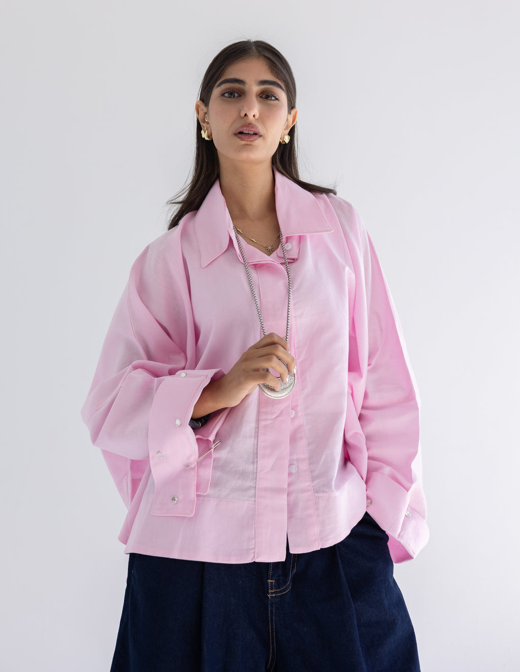 Crystal pins shirt