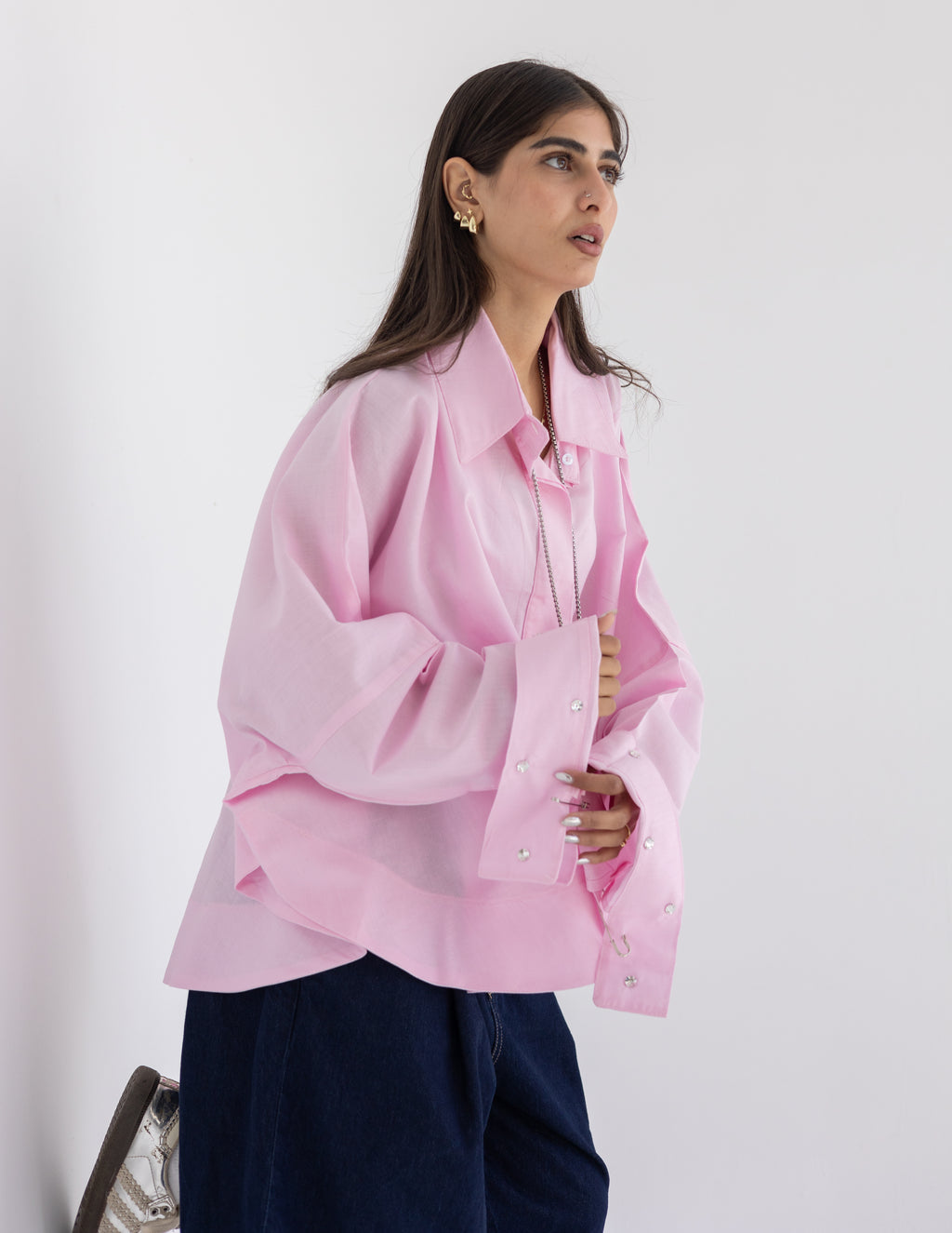 Crystal pins shirt