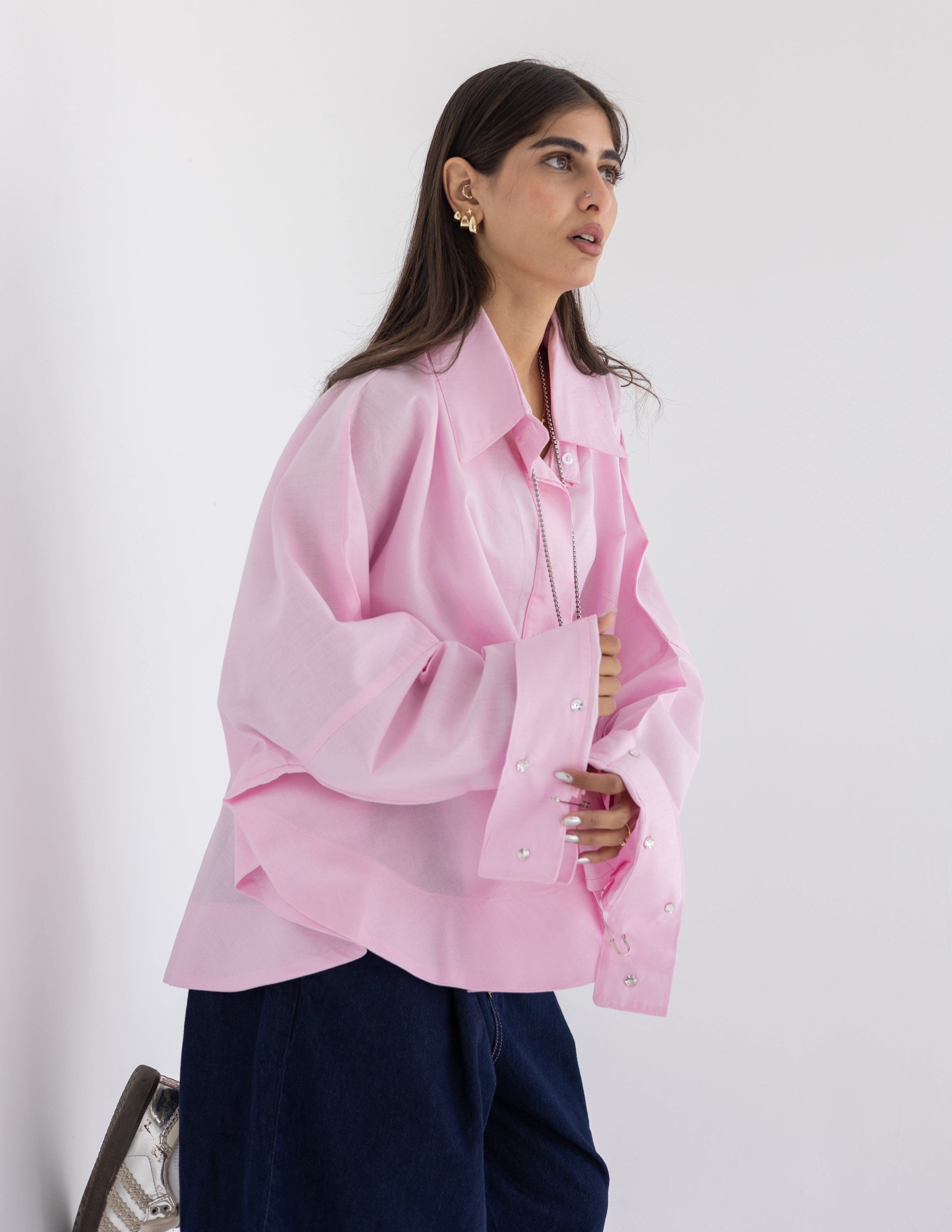 Crystal pins shirt