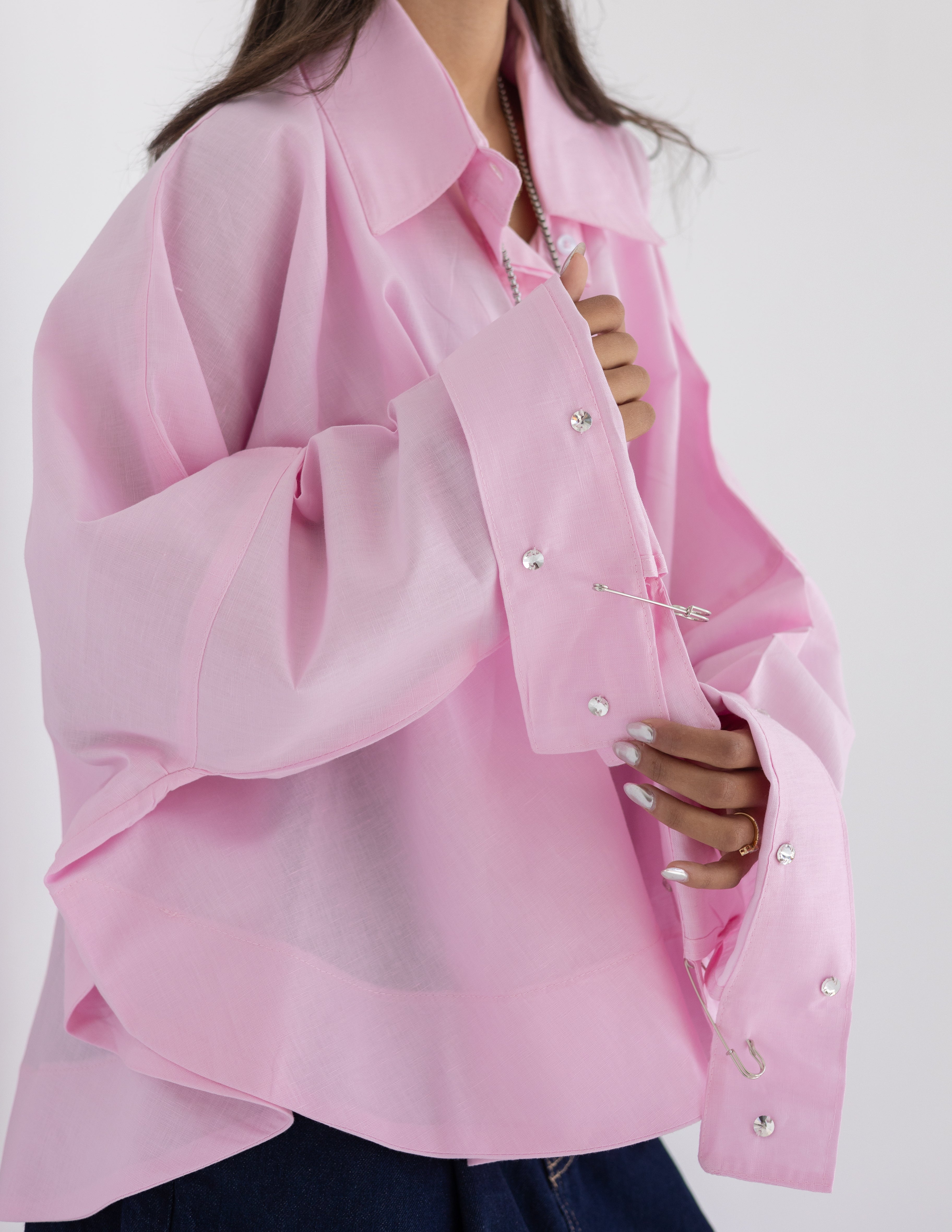 Crystal pins shirt