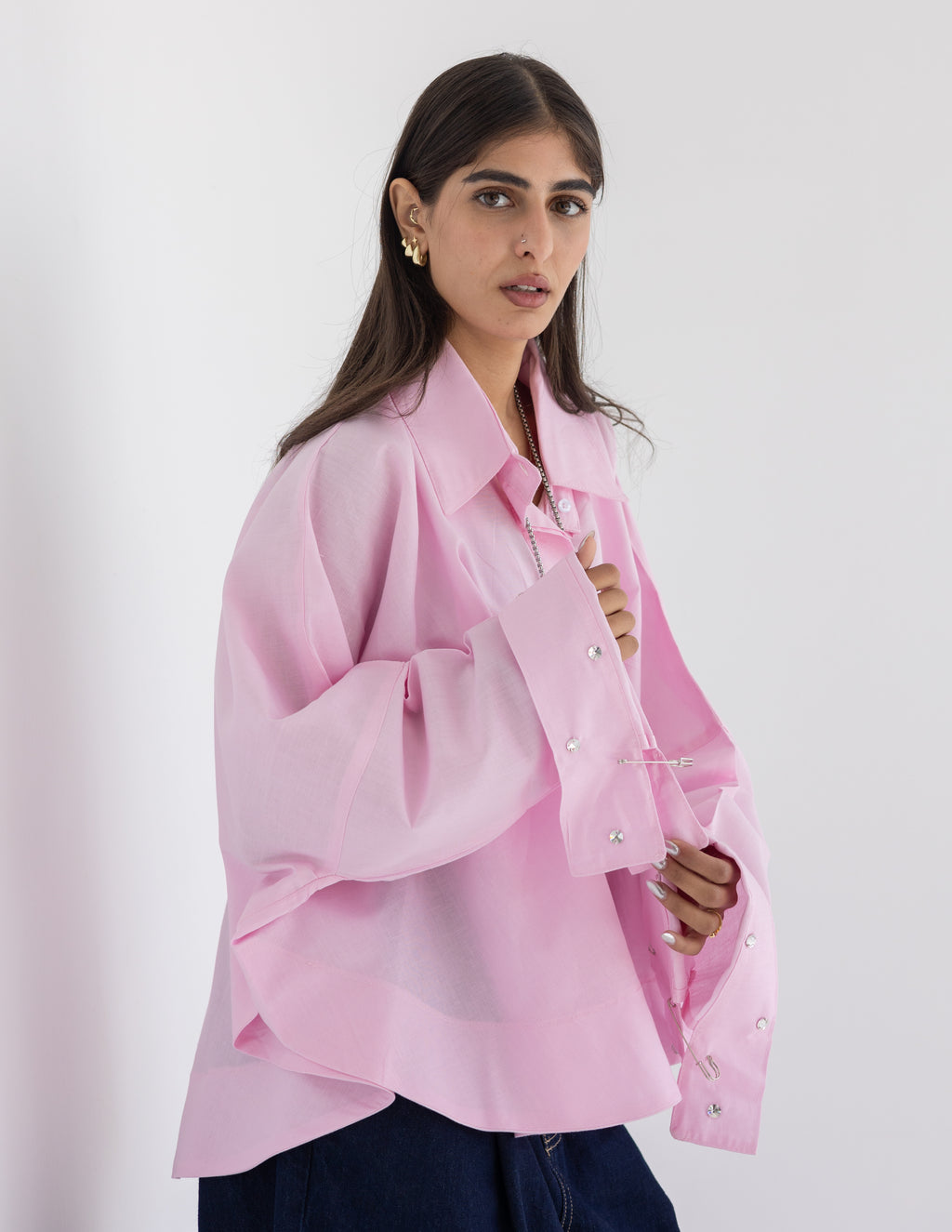 Crystal pins shirt