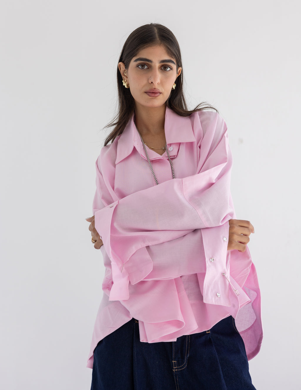 Crystal pins shirt
