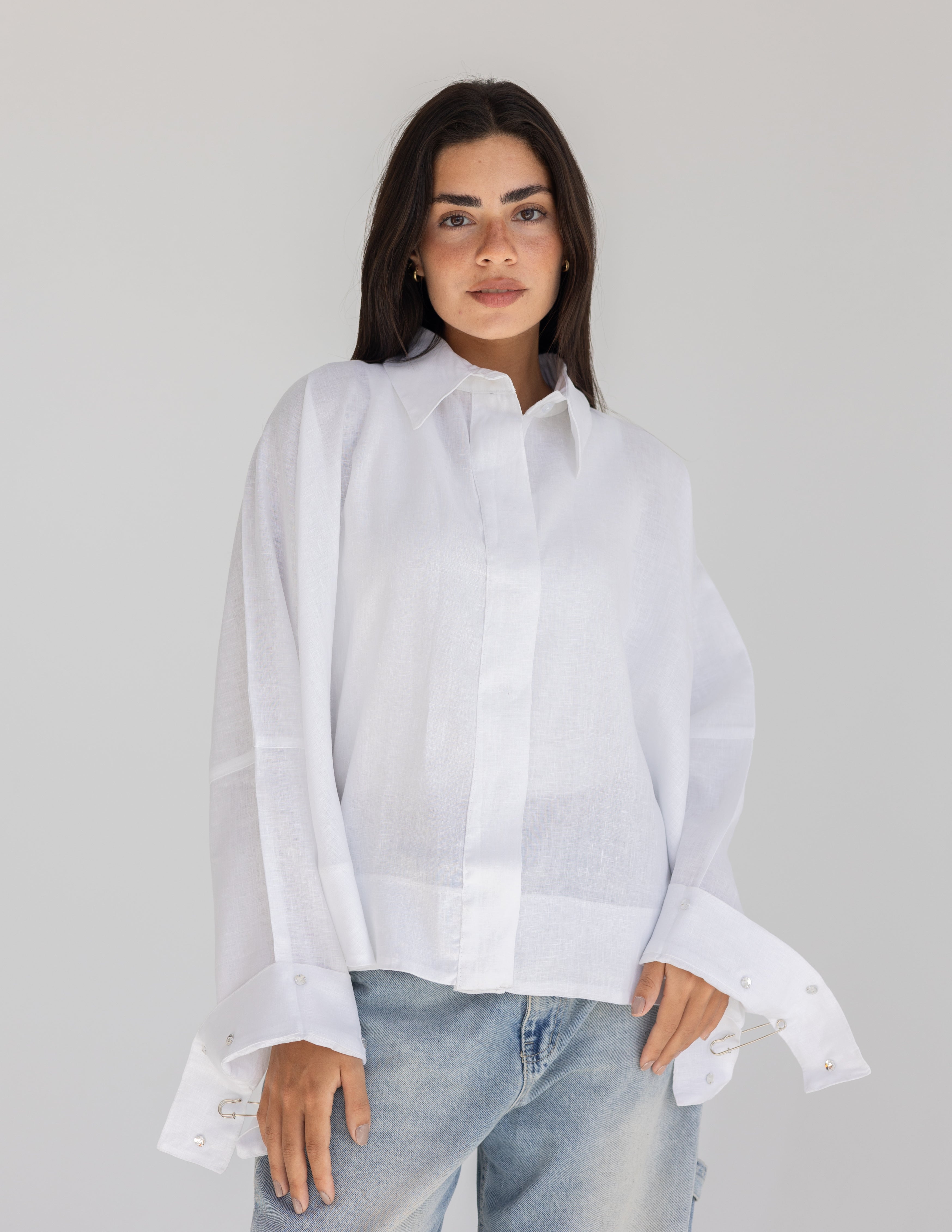 Crystal pins shirt