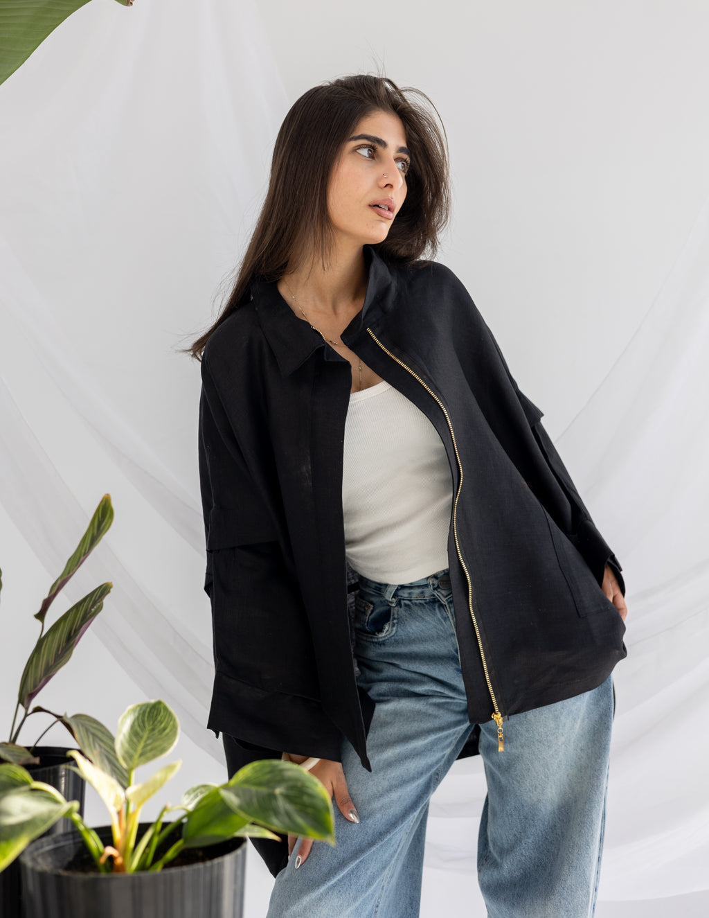 Linen fly cover